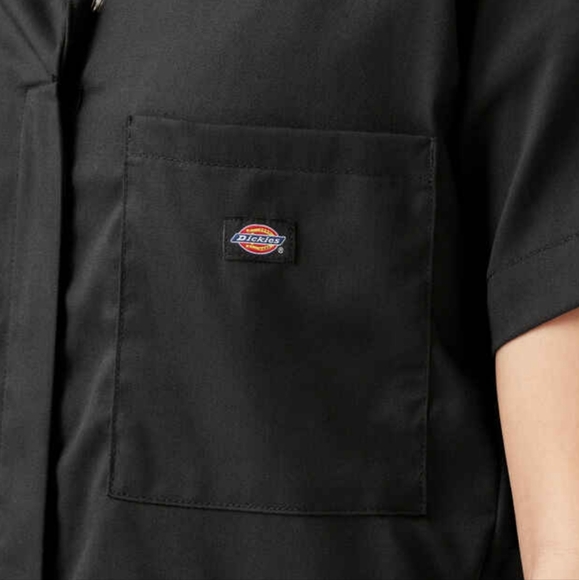 Dickie's Women's Black FLEX Cooling Short Sleeve Coveralls Jumpsuit Large - Picture 7 of 8